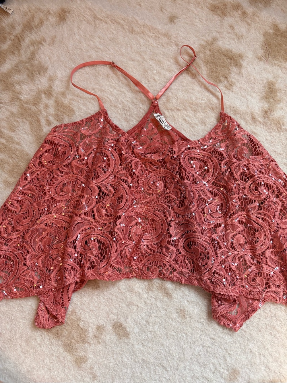 Free People Sequin Tank Top